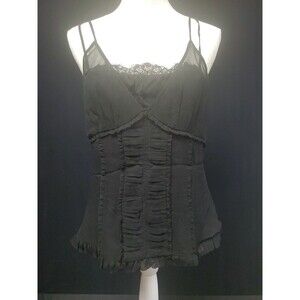 Jason Wu Double Layer V Neck Silk Strappy Tank Top Blouse Size 8 NWT NEW